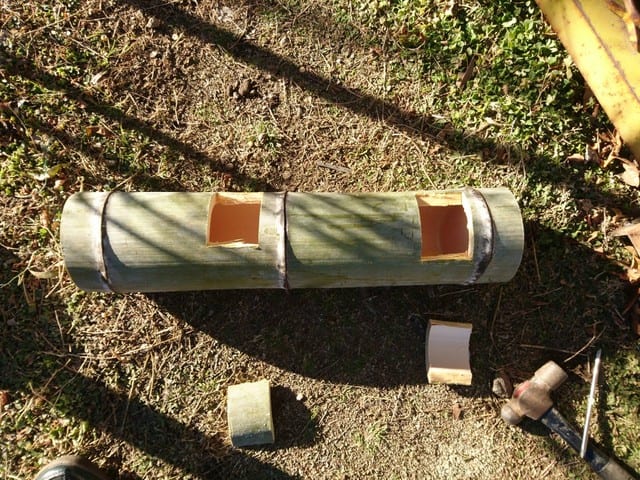 竹を利用してバードフィーダーを作ったらこんなの出来ました | zizibabaのトレッキングと彼是